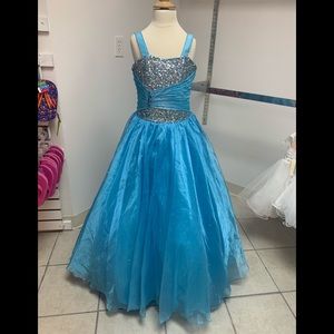 Elegant Blue Kids Formal Dress